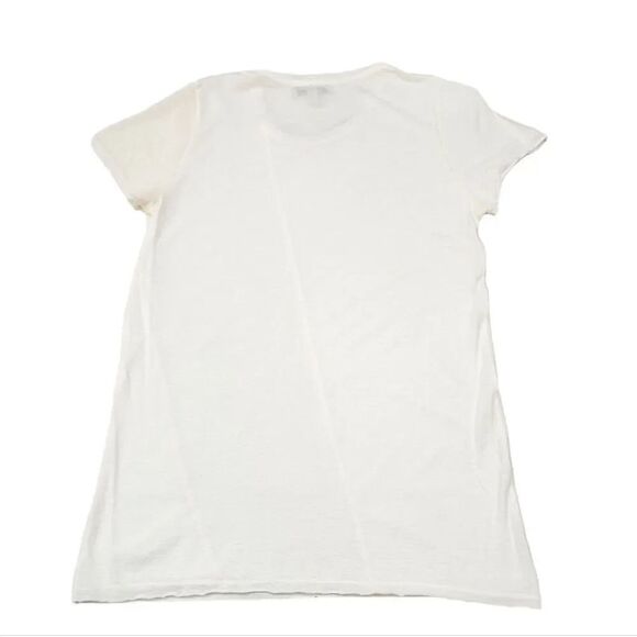 Vintage Y2K Zara Tissue Jersey Knit Crewneck with Sheer Mesh in Ivory Size S - Picture 8 of 9